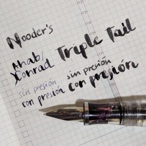 NOODLER'S | Pluma Estilográfica Pistón TRIPLE TAIL FLEX - Truk Lagoon