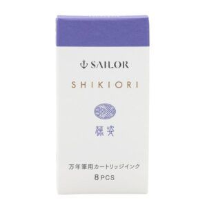 SAILOR | Caja 8 Cartuchos Tinta SHIKIORI - Morado Fuji-Sugata