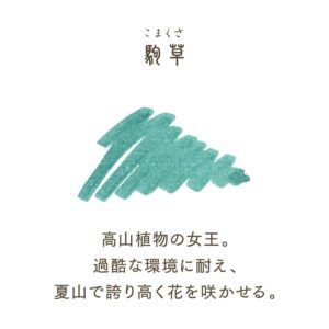 SAILOR | Caja 8 Cartuchos Tinta SHIKIORI - Verde Komakusa