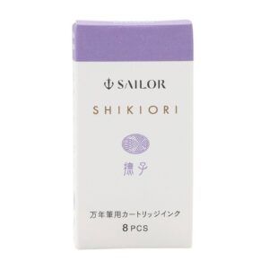 SAILOR | Caja 8 Cartuchos Tinta SHIKIORI - Morado Nadeshiko