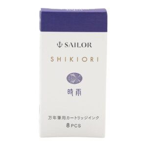 SAILOR | Caja 8 Cartuchos Tinta SHIKIORI - Morado Shigure