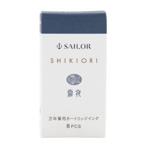 SAILOR | Caja 8 Cartuchos Tinta SHIKIORI - Azul Shimoyo
