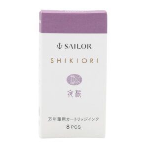 SAILOR | Caja 8 Cartuchos Tinta SHIKIORI - Morado Yozakura