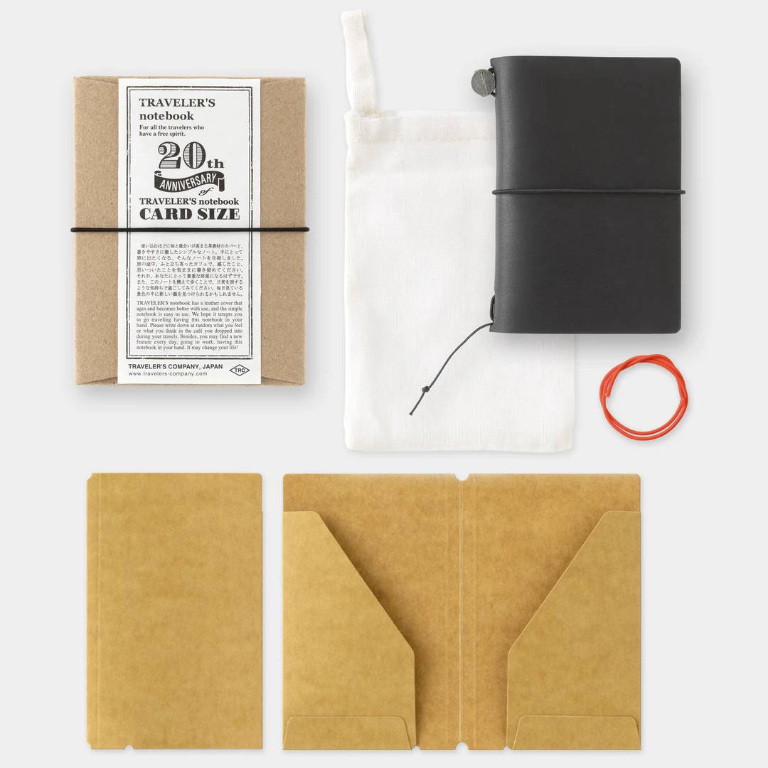 (PREVENTA) TRAVELER'S COMPANY | Notebook Card Size Set 20th Anniversary Limited Edition - Black - Imagen 3