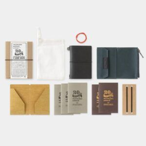 (PREVENTA) TRAVELER'S COMPANY | Notebook Card Size Set 20th Anniversary Limited Edition - Black