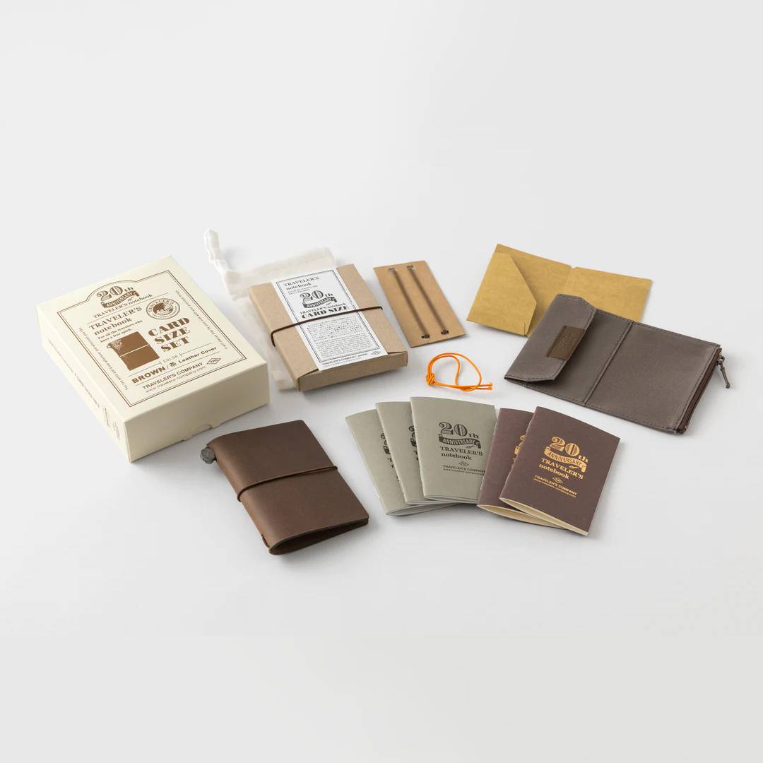 (PREVENTA) TRAVELER'S COMPANY | Notebook Card Size Set 20th Anniversary Limited Edition - Brown - Imagen 8