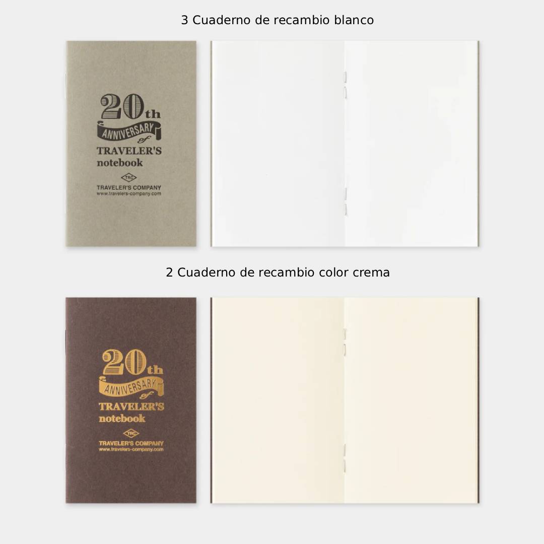 (PREVENTA) TRAVELER'S COMPANY | Notebook Card Size Set 20th Anniversary Limited Edition - Brown - Imagen 5