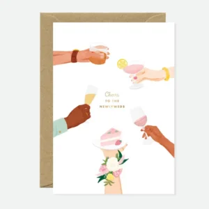 ALL THE WAYS TO SAY | Tarjeta de Felicitación Boda - Newlyweds Cheers