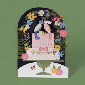 ALLJOY DESIGN | Tarjeta Felicitación Boda - Congratulations Birds