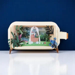ALLJOY DESIGN | Tarjeta de Felicitación 3D - Message in A Bottle - Baby