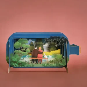 ALLJOY DESIGN | Tarjeta de Felicitación 3D - Message in A Bottle - Old Couple