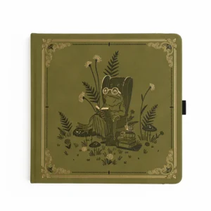 ARCHER & OLIVE | Cuaderno cuadrado (20x20 cm) Malla Puntos - Literary Frog