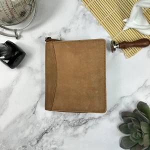 GIROLOGIO | Estuche de piel cremallera ZIP 12 piezas - Saddle Tan