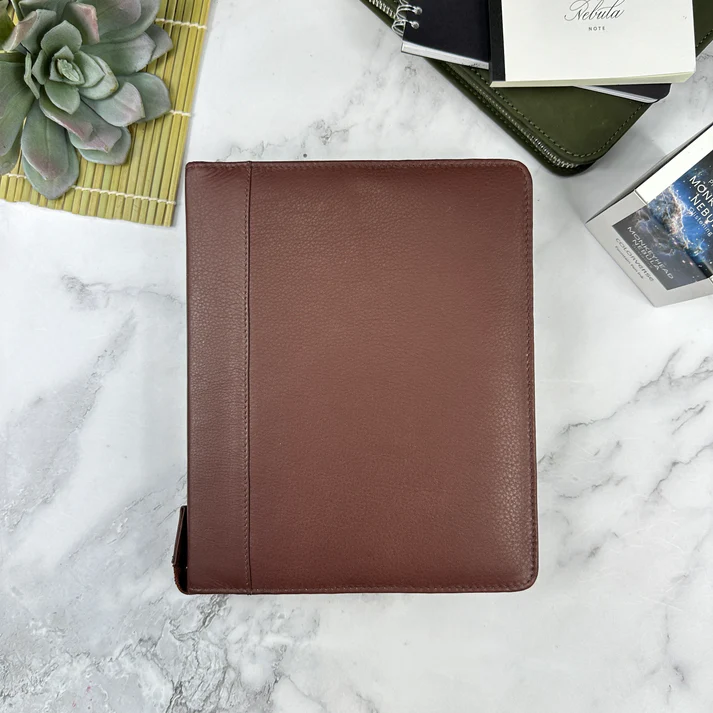 GIROLOGIO | Estuche de piel cremallera ZIP 24 piezas - Antique Brown
