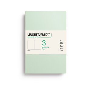 LEUCHTTURM1917 | Pack 3 Libretas A5 Lisas JOTTBOOK PUR - Mint Green