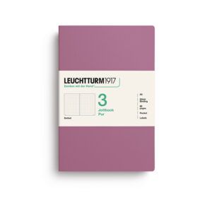 LEUCHTTURM1917 | Pack 3 Libretas A5 Malla Puntos JOTTBOOK PUR - Dusty Rose