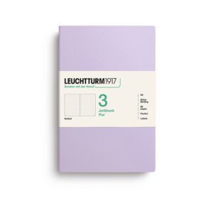 LEUCHTTURM1917 | Pack 3 Libretas A5 Malla Puntos JOTTBOOK PUR - Lilac