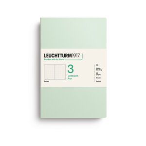 LEUCHTTURM1917 | Pack 3 Libretas A5 Malla Puntos JOTTBOOK PUR - Mint Green