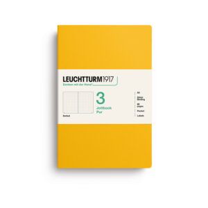 LEUCHTTURM1917 | Pack 3 Libretas A5 Malla Puntos JOTTBOOK PUR - Sunflower