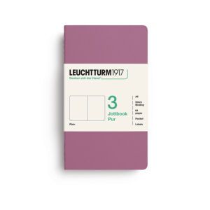 LEUCHTTURM1917 | Pack 3 Libretas A6 Lisas JOTTBOOK PUR - Dusty Rose
