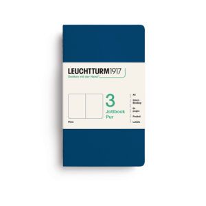 LEUCHTTURM1917 | Pack 3 Libretas A6 Lisas JOTTBOOK PUR - Indigo