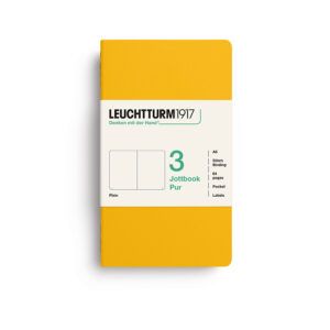 LEUCHTTURM1917 | Pack 3 Libretas A6 Lisas JOTTBOOK PUR - Sunflower