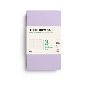 LEUCHTTURM1917 | Pack 3 Libretas A6 Malla Puntos JOTTBOOK PUR - Lilac
