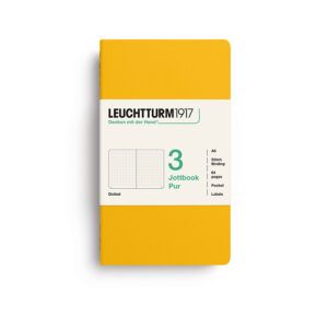 LEUCHTTURM1917 | Pack 3 Libretas A6 Malla Puntos JOTTBOOK PUR - Sunflower