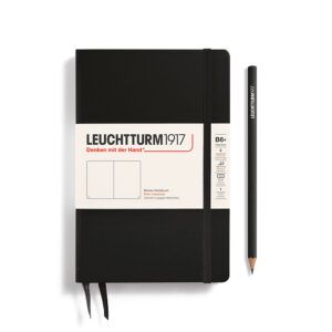 LEUCHTTURM1917 | Cuaderno B6+ Liso PAPERBACK - Black