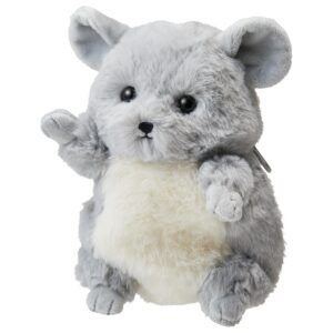 KING JIM | Estuche Peluche POUZOO MINI - Chinchilla