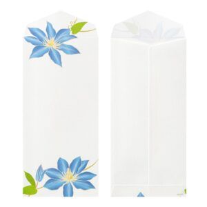 MIDORI | Pack 8 Sobres Alargados WASHI ECHIZEN - Summer Flowers