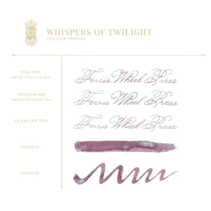 FERRIS WHEEL PRESS | Tintero Vidrio 20 ml - FERRITALES SHIMMER Bestiary Series - Whispers of Twilight