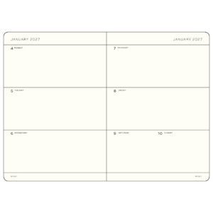 LEUCHTTURM1917 | Agenda 18 meses 2027 Semanal Horizontal A5 - Forest Green
