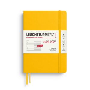 LEUCHTTURM1917 | Agenda 18 meses 2027 Semanal + Notas A5 - Sunflower