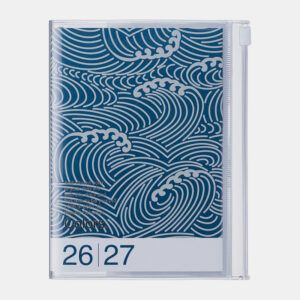 MARK'S | Agenda 16 meses 2026-2027 Semanal A6 - Ola Azul