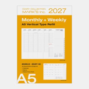 MARK'S | Recambio Agenda 16 meses 2027 Semanal A5