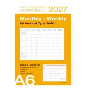 MARK'S | Recambio Agenda 16 meses 2027 Semanal A6