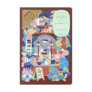 MIDORI | Cuaderno B6 Malla Puntos YURU LOG - Coffee Shop