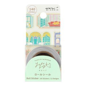 MIDORI | Rollo Pegatinas (140) YURU LOG ROLL STICKER - Window Views
