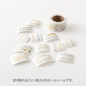 MIDORI | Rollo Pegatinas (210) YURU LOG ROLL STICKER - List