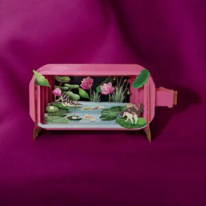 ALLJOY DESIGN | Tarjeta de Felicitación 3D - Message in A Bottle - Cats Playing