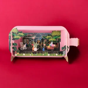 ALLJOY DESIGN | Tarjeta de Felicitación 3D - Message in A Bottle - Greenhouse