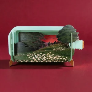 ALLJOY DESIGN | Tarjeta de Felicitación 3D - Message in A Bottle - Stranger Things