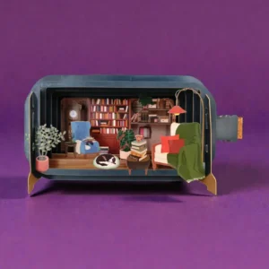 ALLJOY DESIGN | Tarjeta de Felicitación 3D - Message in A Bottle - Vintage Library