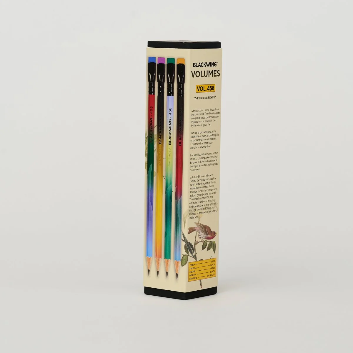 BLACKWING | Volumen 458 - Caja 12 Lápices - (Equilibrado - 3B) - The Birding Pencils - Imagen 6