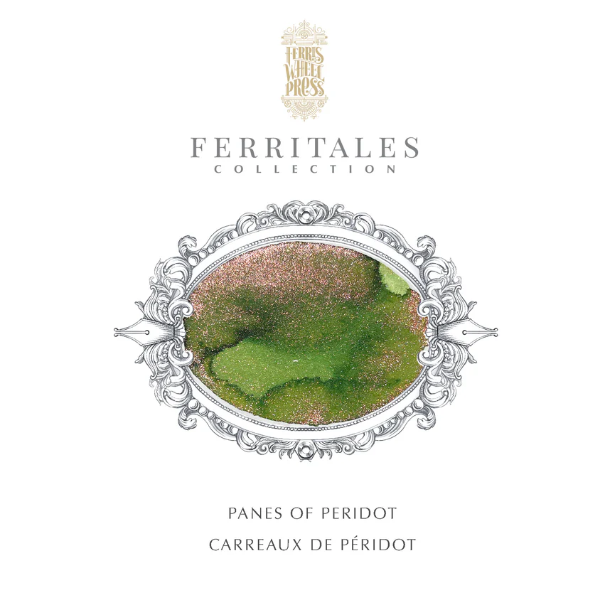 FERRIS WHEEL PRESS | Tintero Vidrio 20 ml - FERRITALES SHIMMER Book of Knights Series - Panes of Peridot - Imagen 2