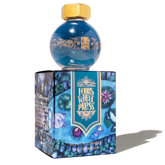FERRIS WHEEL PRESS | Tintero Vidrio 20 ml - FERRITALES SHIMMER Book of Knight Series - Silent Stillwater