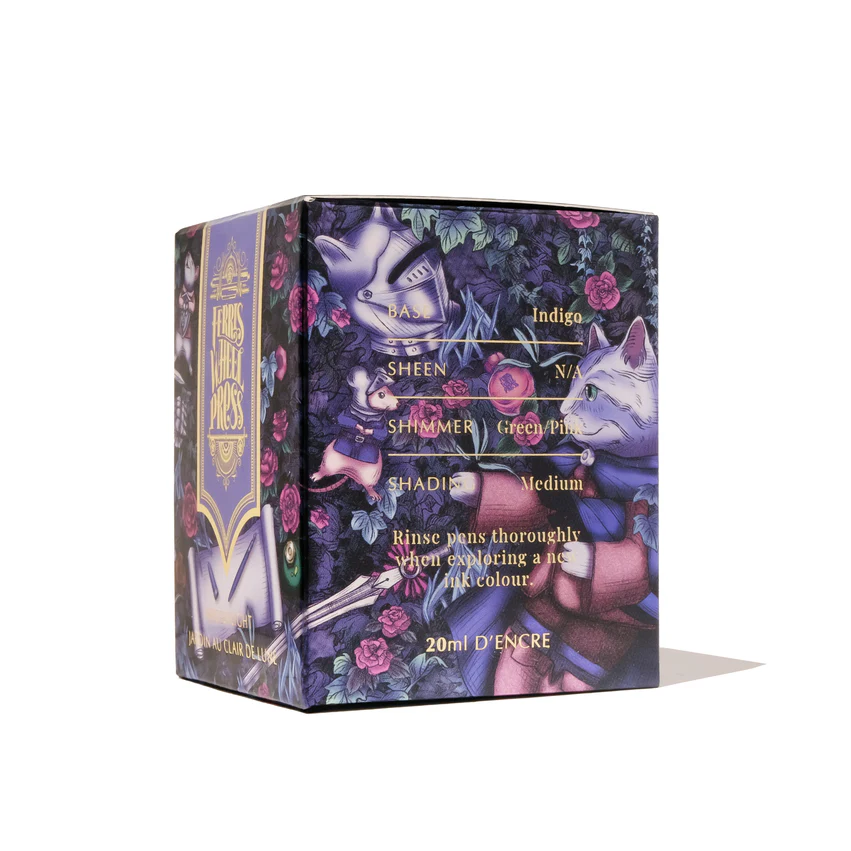 FERRIS WHEEL PRESS | Tintero Vidrio 20 ml - FERRITALES SHIMMER Book of Knight Series - Wisterlight - Imagen 4