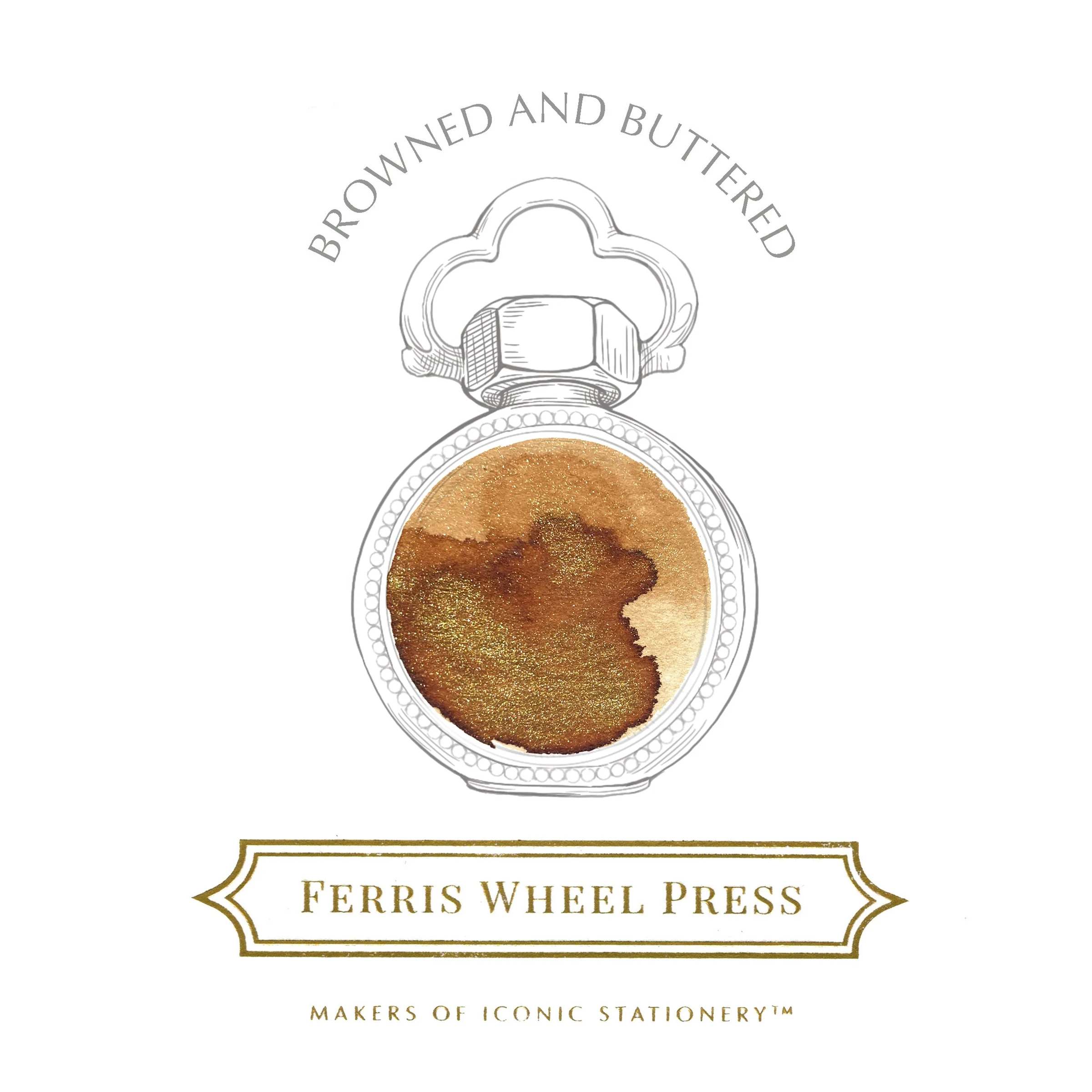 FERRIS WHEEL PRESS | Tintero Vidrio 38 ml - EVERYDAY SHIMMER Browned and Buttered - Imagen 2