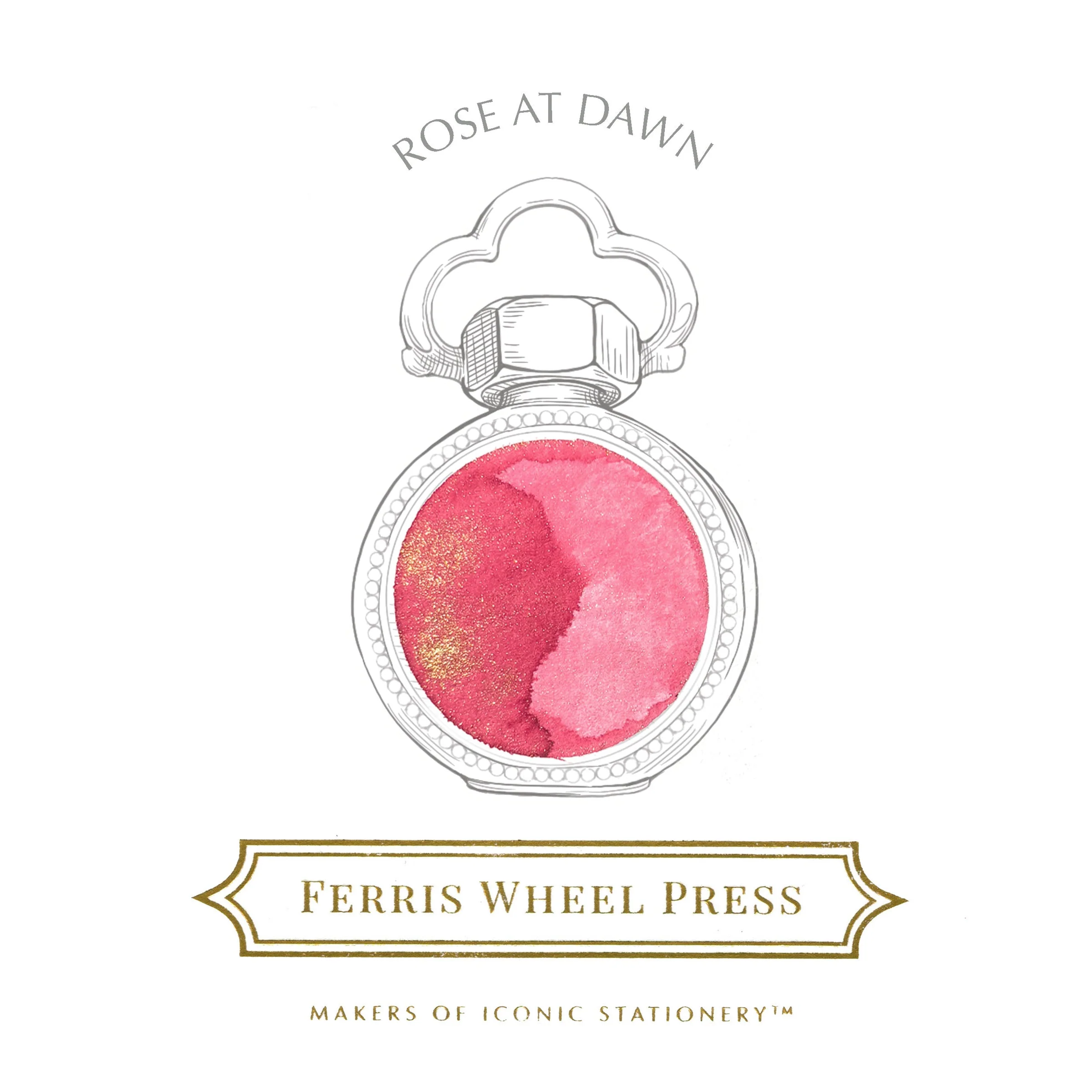FERRIS WHEEL PRESS | Tintero Vidrio 38 ml - EVERYDAY SHIMMER Rose at Dawn - Imagen 2